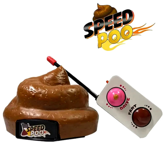 Remote Control Poop Car Hilarious Joke Prank Toy for Kids Family Fun Great for Gags Parties 