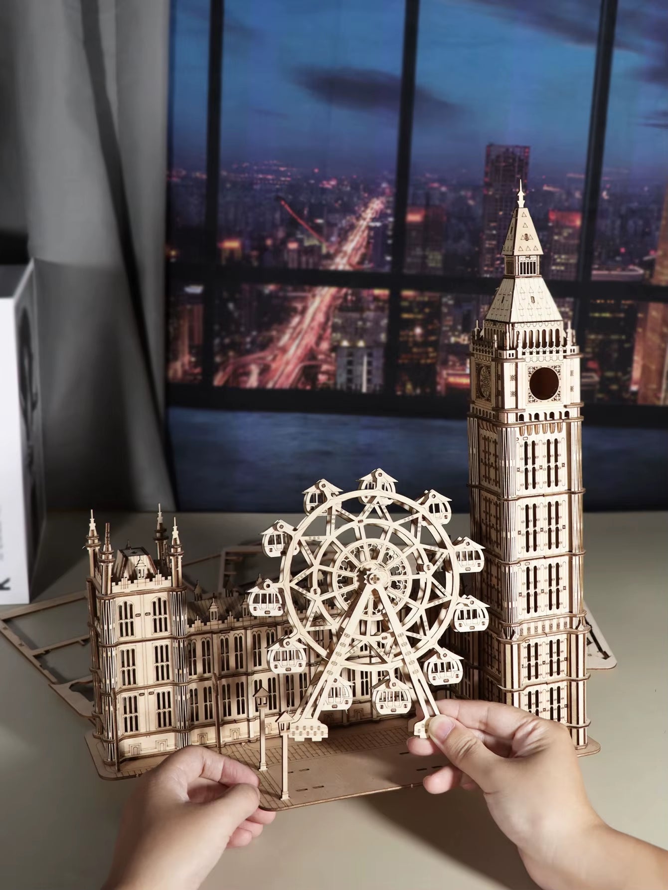 Big Ben 3D Wooden Puzzle Model Kits Desktop Clock DIY Building Blocks Creative Gift Home Decor for Family Unique  Gift Ideas