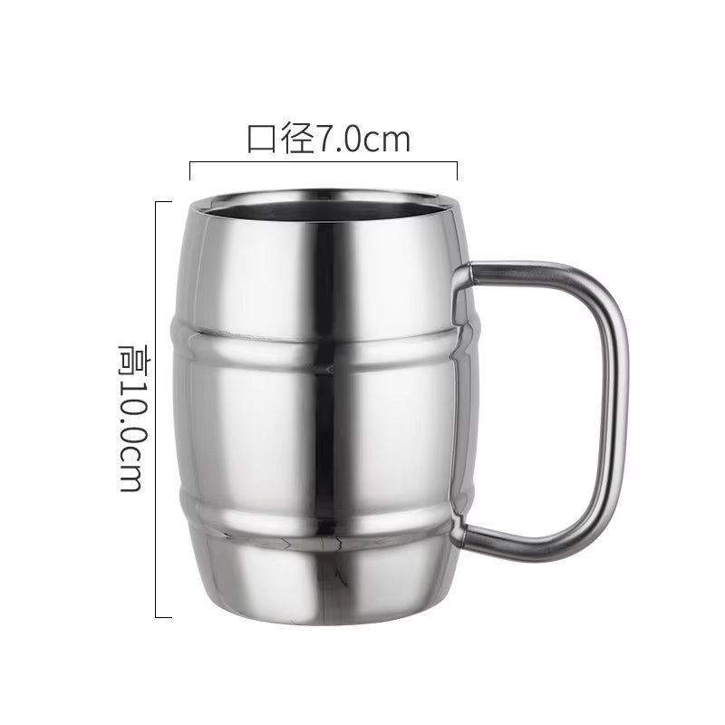  Double Stainless Steel Beer Cup 500ml , Coffee cup - Great Gift