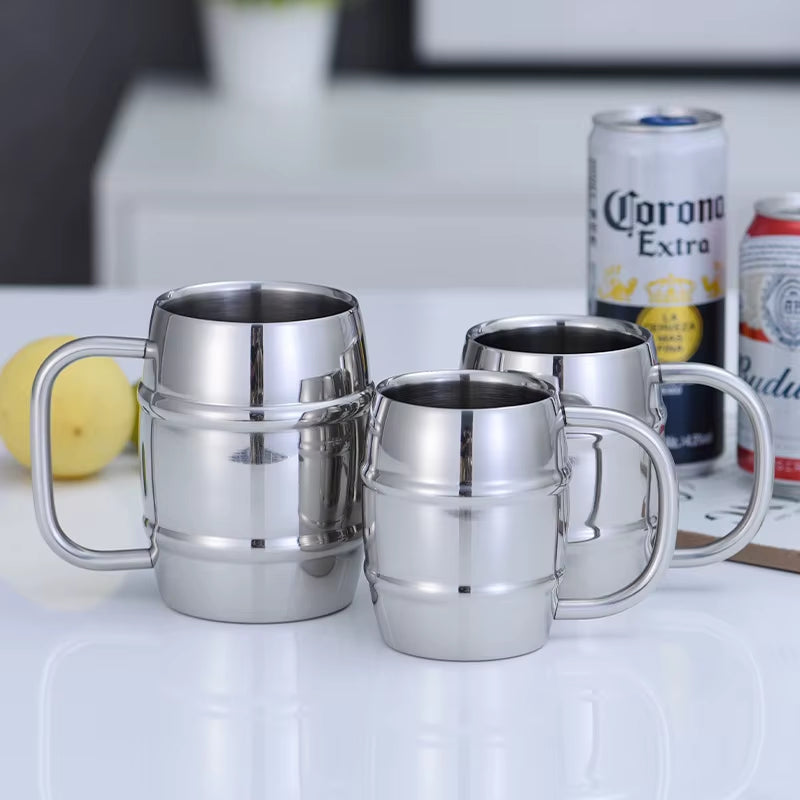  Double Stainless Steel Beer Cup 500ml , Coffee cup - Great Gift