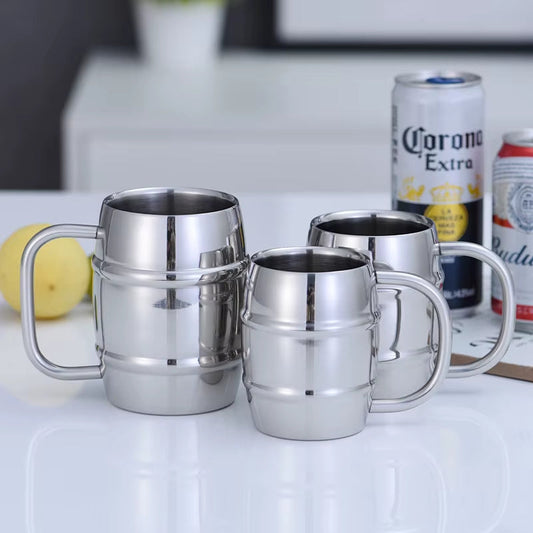  Double Stainless Steel Beer Cup 500ml , Coffee cup - Great Gift