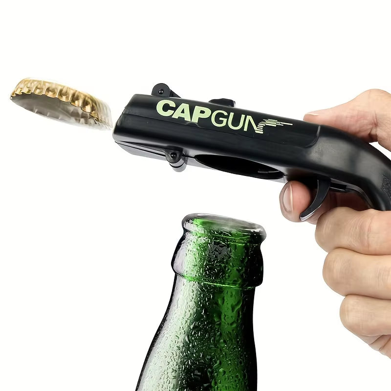 Beer Bottle Opener Lid Gun - Perfect for Family Parties, Barbecues, and Outdoor Gatherings