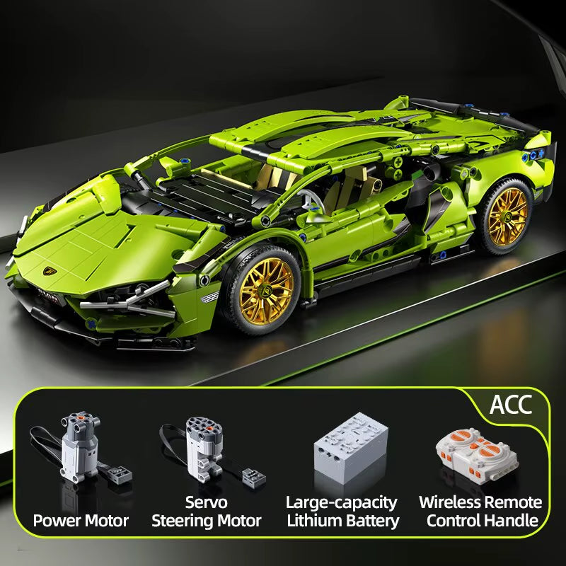 Technical Racing Sport Car 1280PCS Model Building Blocks City Mechanical Speed Vehicle Supercar Brick Puzzle Toys Kid Adult Gift