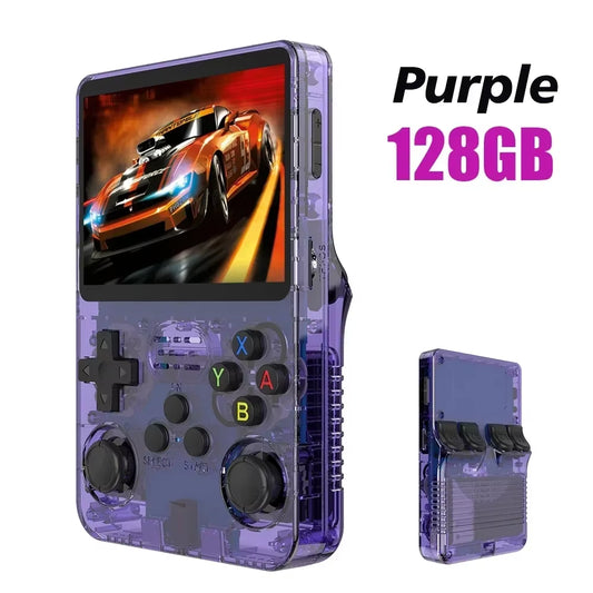 BOYHOM NEW R36S Retro Video Game Console Linux System 3.5 Inch IPS Screen Portable Pocket Player 64GB 128G Games Best Kids Gifts