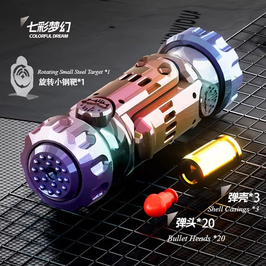  Fidget Spinner Stun Grenade Miniature Pistol Toy Gun with Ejectable Shells Stress Relief Finger Toys