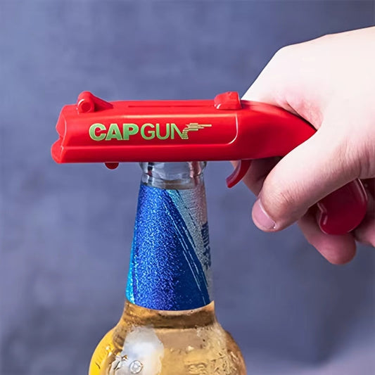 Beer Bottle Opener Lid Gun - Perfect for Family Parties, Barbecues, and Outdoor Gatherings