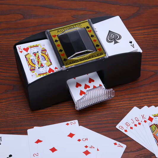 Automatic Card Shuffling Machine, Board Game Hand Cranked Playing Card Shuffler Machine Robot Card Shuffler