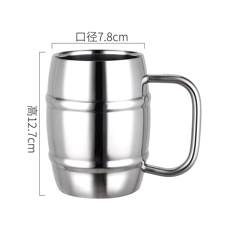  Double Stainless Steel Beer Cup 500ml , Coffee cup - Great Gift