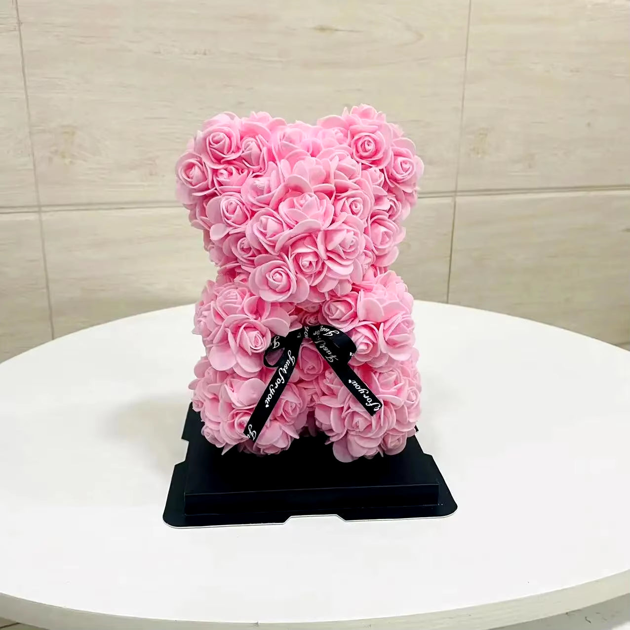 Rose Bear Gifts 25Cm Flower Bears Artificial Floral Decorations Valentines Day,Mother' DAY,Birthdays Gift