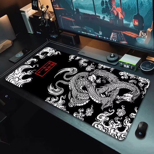 Large Japanese Dragon Gaming Mousepad XXL Keyboard Gamer Mouse Pad - Desk Mat Anime 900X400 700X300 Mouse Mats