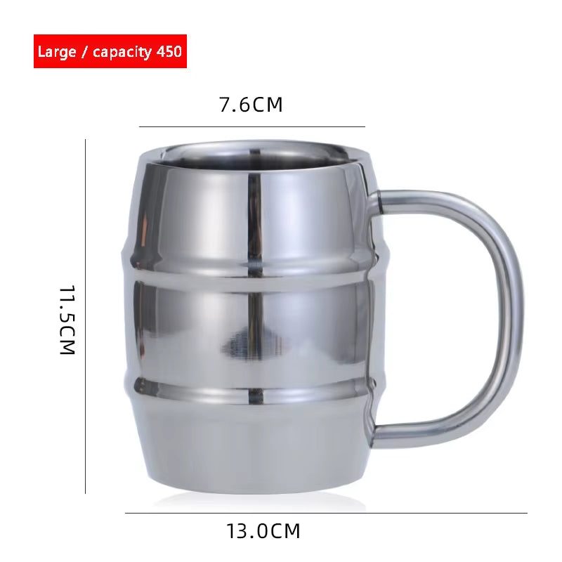  Double Stainless Steel Beer Cup 500ml , Coffee cup - Great Gift