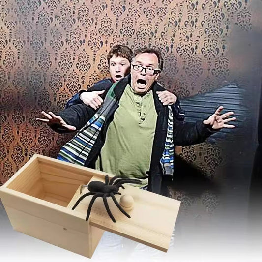 Spider Prank Box Funny Toy Surprise Spider Scare Box Gag Joke Trick Toys for Adult Kid April Fool Party Props Prank Gifts