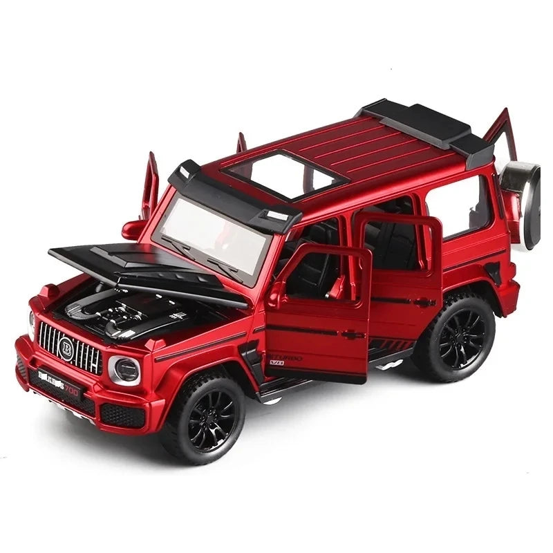 1/32 G700 Brabus  Alloy Car Model Simulation Diecast Vehicles Off-Road SUV with Sound N Light Collectible