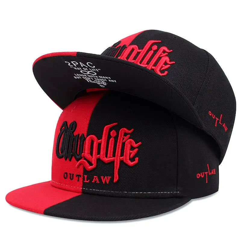 Thuglife Embroidery Hiphop Baseball Cap Snapback Hat Adult  Adjustable