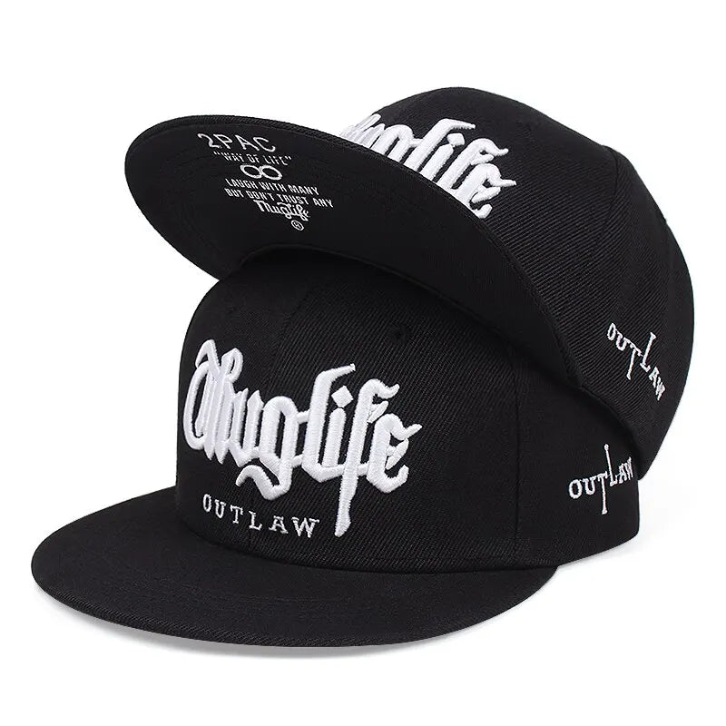 Thuglife Embroidery Hiphop Baseball Cap Snapback Hat Adult  Adjustable