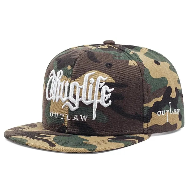 Thuglife Embroidery Hiphop Baseball Cap Snapback Hat Adult  Adjustable