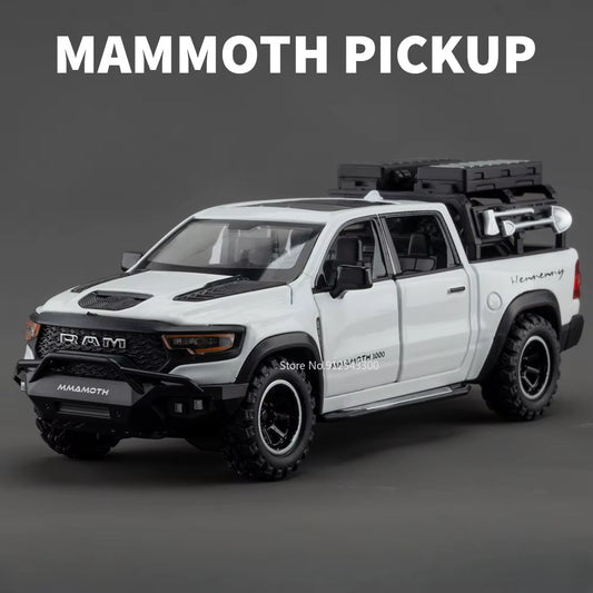 Dodge RAM MAMMOTH 1/32 Pickup Toy Car Model Metal Diecast off Road Vehicles Model, Great Gift