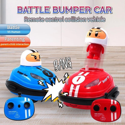 Super Battle Bumper Car Pop-Up Doll Crash Bounce Ejection RC Toy 2.4g Light Children'S Remote Control Toys Great Gift